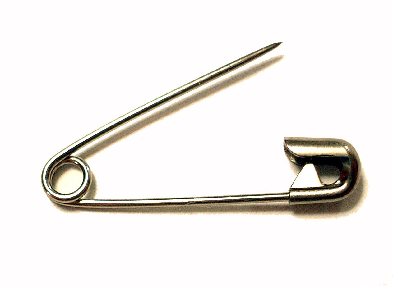 Safety pin charm